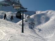 Steffisalp-Express - 4er Hochgeschwindigkeits-Sesselbahn (kuppelbar) mit Abdeckhauben und Sitzheizung