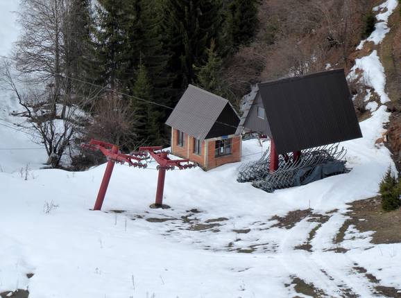 Lokve-Džakovica - 2er Sesselbahn fix geklemmt