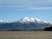 Blick von Methven zum Mt. Hutt