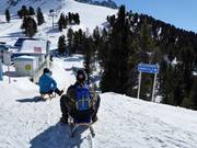 Start der Rodelbahn Nauders