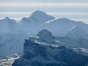 Blick auf den Mont Blanc von Les Gets aus