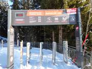 Ausschilderung am Lifteinstieg