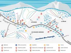 Pistenplan Les Fourgs