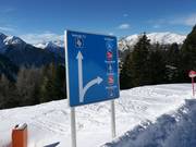 Klare Ausschilderung