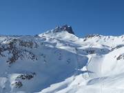 Tiefschneeparadies unterhalb dem Becs de Bosson