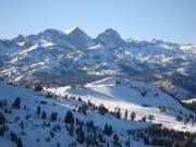 Blick über das Skigebiet Mammoth Mountain