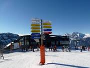 Ausschilderung im Skigebiet