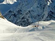 Blaue Hirschtal Piste am Schlepplift
