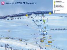 Pistenplan Kozinec – Jilemnice