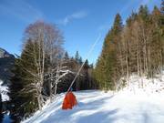 Lanzenbeschneiung im Skigebiet Loser