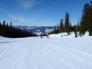 Leichte und breite Piste Seter