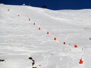 Lanzenbeschneiung auf der Direttissima