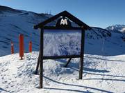 Pistenplan im Skigebiet Cerler