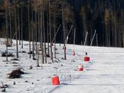 Lanzenbeschneiung in Tatranská Lomnica