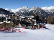 Ciuk mitten im Skigebiet