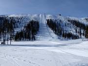 Schwere Abfahrt Väggen in Hundfjället