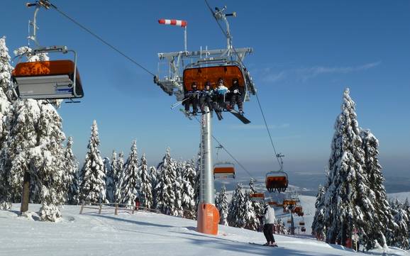 Aussiger Region (Ústecký kraj): beste Skilifte – Lifte/Bahnen Keilberg (Klínovec)