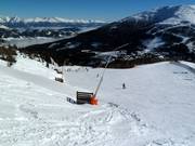 Komplette Beschneiung im Skigebiet