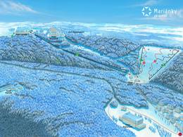 Skigebiet in Mariánské Lázně (Marienbad)