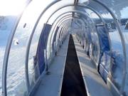 Überdachtes Förderband im Touristsenter