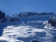 Pisten auf der Marmolada