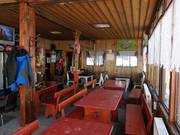 Skihütte an der Bergstation