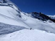 Verbindungspiste vom Mittelallalin zu den Gletscherpisten