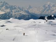 Abfahrt Panorama mit Blick auf das Matterhorn