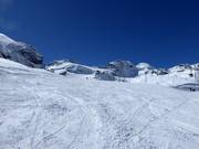 Breite und leichte Piste Egginer