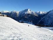 Start der Pisten an der Bergstation Jöchelspitze