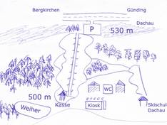 Pistenplan Monte Kienader – Bergkirchen