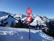 Pistenmarkierung rot