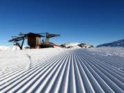 Sehr gute Pistenpräparierung am Glungezer