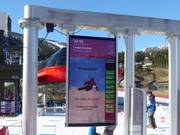 Informationen zu Wartezeiten an den Anlagen