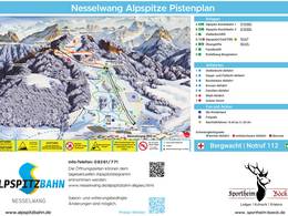 Pistenplan Nesselwang – Alpspitze (Alpspitzbahn)