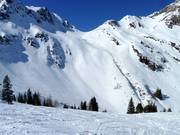 Freeridegebiet am Zweitausender