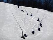 Lanzenbeschneiung auf den Pisten