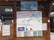 Orientierungstafel an der Talstation Chard du Beurre