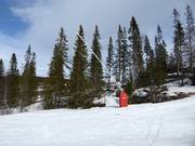 Schneilanze im Skigebiet Åre