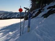 Schneekanone am Pistenrand