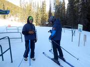 Die Skipässe werden noch händisch gescannt