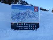 Informationstafel an der Bergstation