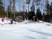 Rastplatz im Skigebiet Levi