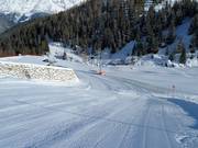 Frisch präparierte Piste in See