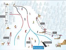Pistenplan Hirschberglifte – Kreuth
