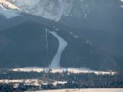 Blick auf das Skigebiet Nosal