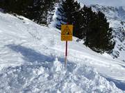 Das Skigebiet Obertauern dart nicht verlassen werden