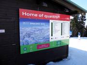 Pistenplan mit aktuellen Betriebsinformationen in Horní Mísečky