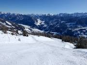 Schwere Piste im Skigebiet Sillian