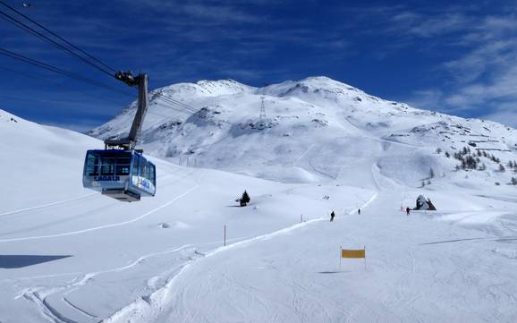 Val Bernina: Größe der Skigebiete – Größe Diavolezza/Lagalb